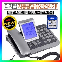 자동응답 전화기/TK-2000/통화중녹음 유선전화기/SD메모리 4G 포함/인사말 녹음/회의 녹취/스피커폰/업무용/주문전화/예약, TK-2000