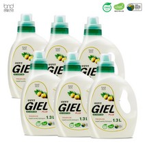 [세제혁명] NEW지엘플러스 액체세제 1.3L 6통, 6개