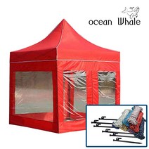 오션웨일 천막 ABDPP 투명세트 3*3 (지붕+프레임+투명바람막이 4면+단조팩(20/30/40)+다용도 로프) 세트 행사용 야외 천막, 3*3투명세트(블랙)+단조팩40CM 6개+로프6개