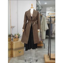 써스데이아일랜드 더블 여밈 퍼프소매 코트 T218MCT234(1271003)
