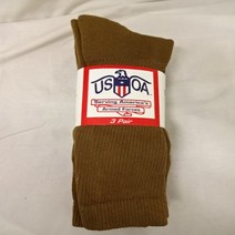 USMC MADE IN USA 해병대양말 군화양말 울양말 아웃도어 미군울양말 군인 양말 군용 국방색 양말 MADE IN USA, 코요테 탄색상