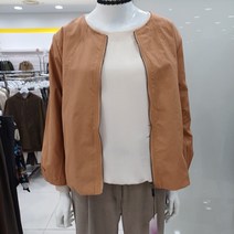 막스카라 소매 셔링 라운드 점퍼