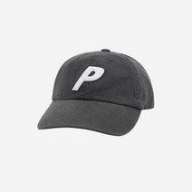 [정품] 팔라스 워시드 트윌 P 6-패널 캡 그레이 - 22SS Palace Washed Twill 6-Panel Grey