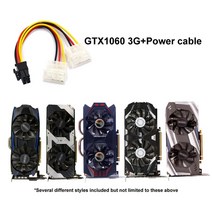 그래픽카드 CPUGPU 6 핀 8 전원 케이블 GTX760 GTX950 비디오 카드 컴퓨터 부품 DIY PC 하드웨어 보증 포, 01 GTX760 2G and Cable