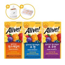 [Alive] 멀티 1병+맨 1병+우먼 1병[필케이스 쇼핑백], 상세설명 참조, 없음
