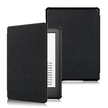 이북리더기 ebook 전자책 뷰어 타블렛 태블릿 울트라 슬림 킨들 케이스 패션 PU 가죽 eBook 리더 8/10th Ge, 01 black, 01 For Kindle 123