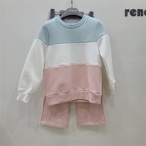 [레노마키즈(아울렛)] 레노마키즈 sh06 컬러 블럭 맨투맨 부츠컷세트23봄 R2311T