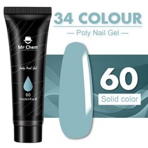 as젤 네일 Mr Chem 폴리 UV 젤 지속 연장 바니시 66 색 15ML 아트 도구 매니큐어 페인팅 에나멜 uas, [60] 60