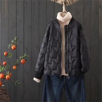 여성용 누빔퀄팅 패딩 루즈핏 자켓 경량패딩 겨울 아우터 5컬러W22113013