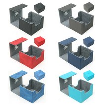 토이앤조이 보드게임 유희왕 트럼프 포카 게임 카드 보관 가죽 덱케이스 덱박스 보관함 정리함 케이스 박스, 블루