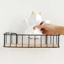 북유럽벽장식 미니난간 철제 발코니선반 소 감성데코, 1개