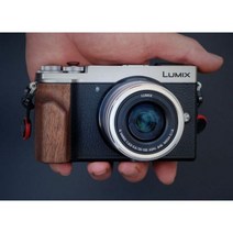 파나소닉 루믹스 GX9 DC-GX9 에보니 호두나무 목재 카메라 핸드 그립 홀더, 02