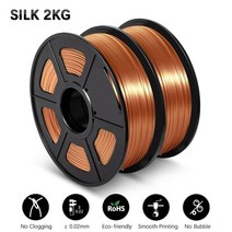 3D프린터 필라멘트 pla 필라멘트 pla meta 250g 8 3d 프린터 펜용, 실크 레드 구리 2kg, 협력사