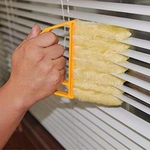 원룸청소기 소형청소기 미니청소기 무선미니청소기 handheld microfibre venetian 블라인드 클리너 창 컨디셔너 먼지떨이 청소 브러시 ​​창 청소 브러시 ​​먼지, 주황색