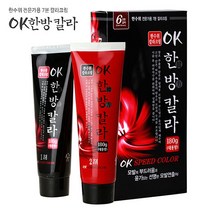 OK한방 칼러 180g 저자극 빠른 염색약 새치커버, 6호 진한갈색