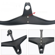 카본핸들바 픽시 각도조절 라이저바 경륜 자전거부품 자전거, 17도70x680mm블랙무광