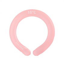 목 랩 | 휴대용 목 냉각 튜브 여름 따뜻한 I 핸즈프리 콜드 젤 스 팩 | 재사용 가능한 넥 쿨러, 분홍색