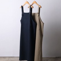 아이우먼 빅사이즈사랑해요 I699L205 린넨멜빵포켓롱원피스 LY