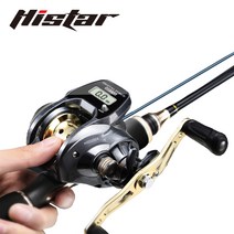 [HISTAR] 베이트릴 수심측정 베이트릴 자력제동 수심체크 방수 루어 낚시릴, 좌핸들