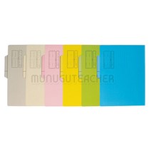 문서보관화일 (10입) A4 서류정리 지네발 책철 파일, 노랑, 문서보관화일 A4, 10입