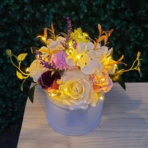 카네이션 반전 용돈 박스 어버이날 생신 선물 용돈티슈, 8반전용돈박스 보라+조명