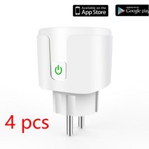 스마트플러그 iot ai 파워매니저 플러그 smart plug wifi socket, 4개, 협력사, 100-240v