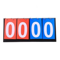 농구 멀티 스포츠 축구 탁구 플립 2 자리 배드민턴 스코어 보드 배구 휴대용 전문 카운터 매뉴얼, 01 A