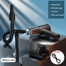9000Pa 강력 흡입 무선 자동차 진공 청소기 가정용 다기능 핸드헬드 집진기 코너 카펫 먼지, 01 Battery model