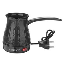 맛있는 커피 반자동 전자동 수동 coffee make 500w 500ml 스테인레스 스틸 분리 이탈리아 모카 냄비 greek turkish electric coffee pot, 검은 색
