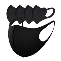 패션 3D 스폰지 마스크 블랙마스크 연예인마스크, 스폰지 마스크_블랙