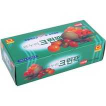 1+1 지퍼백 위생팩 폴리백 소분 밀폐 주머니 특 100매, 6개