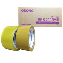 시둥마켓 +[시둥마켓]+_ 금속테이프 다목적테이프 보양테이프 동박테이프 아크릴테이프, 오공 투명 황색 아크릴박스테이프 48x40 48x, 투명/48x40(50개)