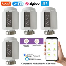 이동식 미니 간이투야 지그비 와이파이 온도 조절 라디에이터 밸브 스마트 지능형 온도조절기 앱 제어 컨, 03 BT