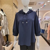 튜브 NC13 반오픈 후드 블라우스 TUBL21940