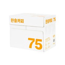 한솔 A4 복사용지(A4용지) 75g 2500매(1 BOX) 27013ea