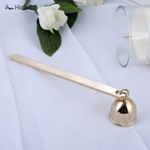 캔들용품 촛불 스너퍼 벨 모양 스테인레스 스틸 빈티지 양초 심지 소화기 불꽃 홈 로즈 골드 실버 블랙 청, 03 Gold