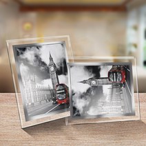 [신양아트] 유리액자 크리스탈액자 상장액자 사진액자 벽걸이액자 탁상용액자 라인형 4*6 액자