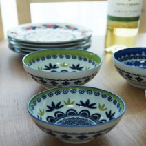 오너클랜 북유럽 패턴 일본 폴라니아 공기 대접 10P세트, 단일