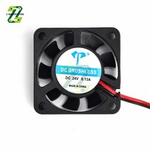 부속자재 건축 홈 개조 4010 5V 및 12V 24V 냉각 터보 팬 브러시리스 3D 프린터 부품 2 핀 압출기 DC 쿨러 송풍기 검정색 플라스틱, [03] DC 24V