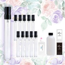 강군샵 [강군샵] [향수 KIT] 원형향수글라스10ml 향수만들기 10개세트, dk10_원형향수10ml_10개세트/베이비파우더 10ml