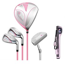 PGM G300 LADY 여성 골프클럽 11종 풀세트+골프가방 LTG035, 핑크(카본 4종+미니하프백)