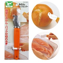 오렌지 레몬 껍질칼 포장팩 커터, 1개