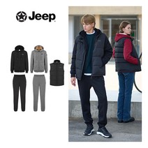 [지프] (JEEP) 남성 24FW 패딩베스트 보아퍼셋업 3종