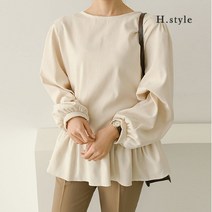 [에이치스타일] [H스타일](GG)기모프릴블라우스