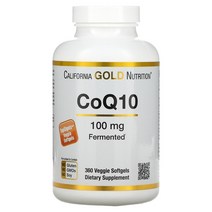 캘리포니아 골드 뉴트리션 CoQ10 100mg 360채소 소프트겔, 100 mg, 30 Count