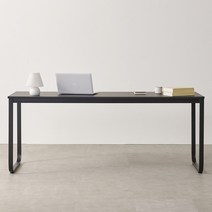 소담갤러리 호보 라운드 1800 컴퓨터 책상 1인용 스틸 책상 철제-블랙