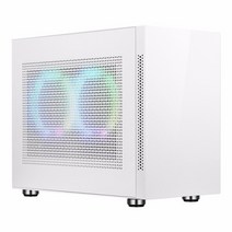 m-atxitx 메인보드지원 atx power 240mm 라디에이터용 sama 45, 하얀색