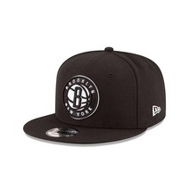 NBA 브루클린 네츠 성인 남성용 NBA 9Fifty 팀 컬러 기본 스냅백 캡 OSFA 블랙