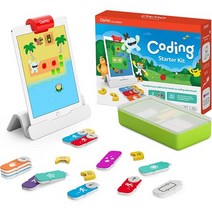 Osmo - iPad-3 교육용 학습 게임용 코딩 스타터 키트 - 5-10세 - 코딩 배우기 코딩 기초, 단색, iPad용 코딩 스타터 키트