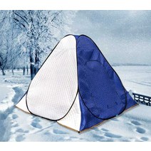 낚시텐트 자동 탑플라이 바닥 탈부착형 빙어낚시, 블루 2x2x1.3M